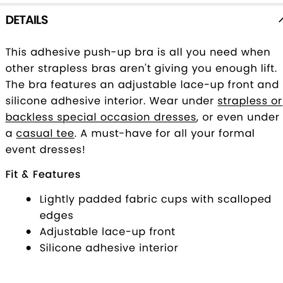 NEW - WINDSOR ADHESIVE LIFT PUSH UP BRA - NUDE - NATURAL D CUP - Picture 3 of 6